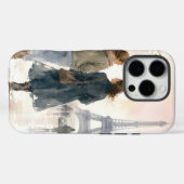 Romantische straatscène uit Parijs print Case-Mate iPhone Case (Achterkant (horizontaal))