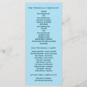 Romantische strand bruiloft programma's (Achterkant)