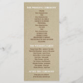 Romantische strand bruiloft programma's met zee sc (Achterkant)