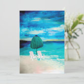 Romantische strand notitie ansichtkaarten. kaart (Staand voorkant)