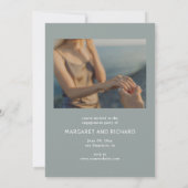 Romantische strand verloving partij uitnodiging (Achterkant)