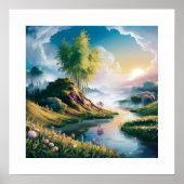 Romantische stranddroom: geloof in jezelf Poster (Voorkant)