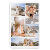 Romantische strandfotocollage magneet (Verticaal)