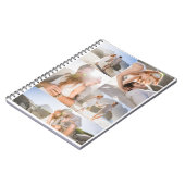 Romantische strandfotocollage notitieboek (Linkerzijde)