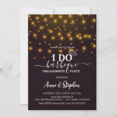 Romantische String Lights Ik doe BBQ Engagement Pa Kaart (Voorkant)