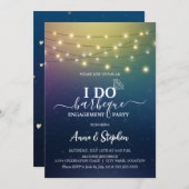 Romantische String Lights Ik doe BBQ Engagement Pa Kaart (Voorkant / Achterkant)