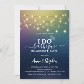 Romantische String Lights Ik doe BBQ Engagement Pa Kaart (Voorkant)