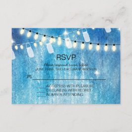 Romantische String Lights RSVP-kaarten RSVP Kaartje