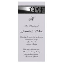 Romantische Stroll Monogram Grijs Huwelijksprogram