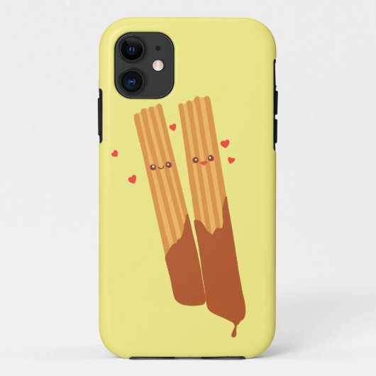 Romantische suikerachtige Spaanse churros met choc Case-Mate iPhone Case (Achterkant)