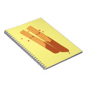 Romantische suikerachtige Spaanse churros met choc Notitieboek (Rechterzijde)