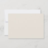 Romantische Sunset Beach Thema bruiloft RSVP Kaartje (Achterkant)