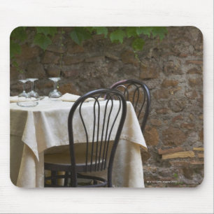 romantische tafel voor twee muismat