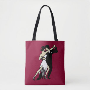 Romantische Tango-dansers Tote Bag
