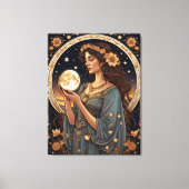 romantische tarotvrouw canvas afdruk (Voorkant)