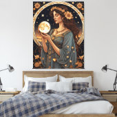 romantische tarotvrouw canvas afdruk (Insitu (Slaapkamer))