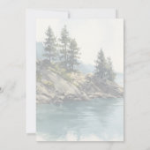 Romantische Teal Huidige Foto Save The Date (Achterkant)