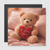 Romantische teddybeer Valentijnsdag-illustratie (Voorkant / Achterkant)