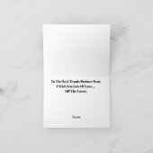 Romantische tennispartner wenskaart kaart (Binnen)