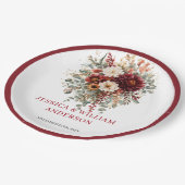 Romantische Terracotta Boho Bruiloft Papieren Bord (Gekanteld)