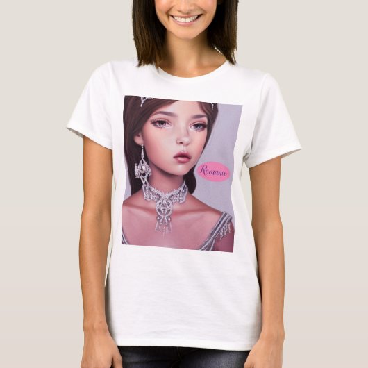 Romantische tienerprinses t-shirt (Voorkant)
