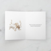 Romantische Tortelduifjes Heart Wedding Kaart (Binnen)