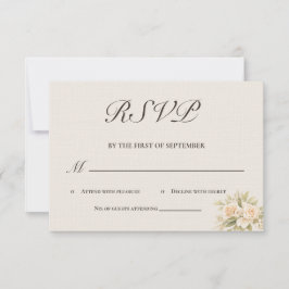 Romantische Toscaanse Villa Calligrafie RSVP Kaart