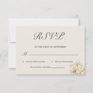 Romantische Toscaanse Villa Calligrafie RSVP Kaart