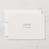 Romantische Toscaanse Villa Calligrafie RSVP Kaart (Achterkant)