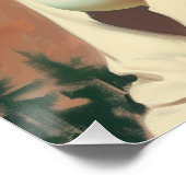 Romantische Trails van de Cowgirl: Wild West fluis Perfect Poster (Hoek)