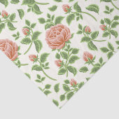 Romantische trendy roze rozen achtergrond tissuepapier (Detail)