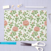 Romantische trendy roze rozen achtergrond tissuepapier (Craft)