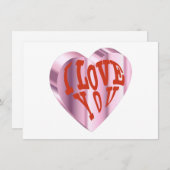 Romantische Trendy Valentijn Feestdagenkaart (Voorkant / Achterkant)