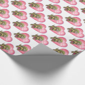 Romantische Triceratops zijn van mij Cadeaupapier (Hoek)