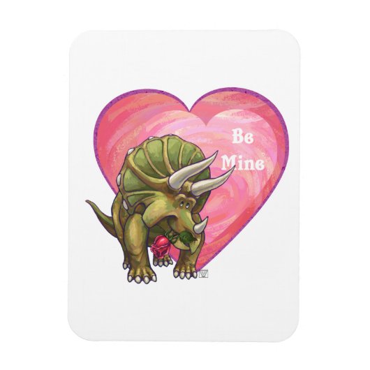 Romantische Triceratops zijn van mij Magneet (Verticaal)