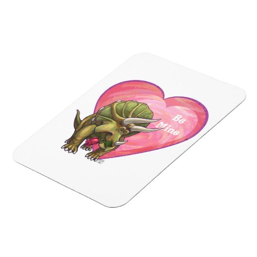 Romantische Triceratops zijn van mij Magneet (Linkerzijde)