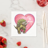Romantische Triceratops zijn van mij Servetten (Insitu)