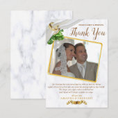 Romantische tropische bruiloft dank u kaart (Voorkant / Achterkant)