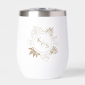 Romantische tropische groen bruiloft (Voorkant)