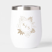 Romantische tropische groen bruiloft (Achterkant)