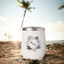 Romantische tropische groen bruiloft