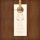 Romantische tropische groen bruiloft deurhanger