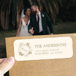 Romantische tropische groen bruiloft etiket<br><div class="desc">Leg de essentie van het paradijs vast en doordrenk uw speciale dag met de weelderige schoonheid van tropisch groen. Of u nu de knoop doorhakt in uw woonplaats of het gezegde "Ik doe" tegen de achtergrond van een ver tropisch collectie, ons huwelijksparadijs combineert naadloos elegantie en minimalisme om de toon...</div>