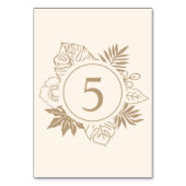 Romantische tropische groen bruiloft kaart (Voorkant)