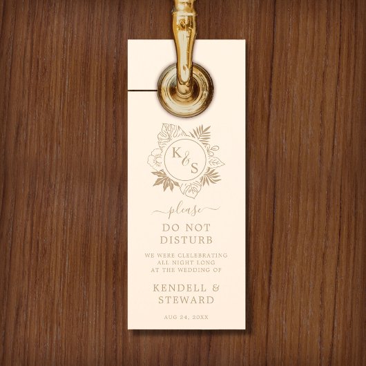 Romantische Tropische Groene Huwelijk Deurhanger