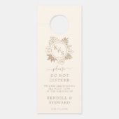 Romantische Tropische Groene Huwelijk Deurhanger (Voorkant)