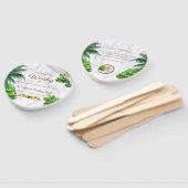 Romantische tropische hand fans handwaaier (Niet-gemonteerd)