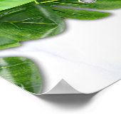 Romantische Tropische Menu Poster (Hoek)