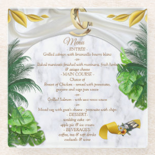 Romantische tropische Onderzetters