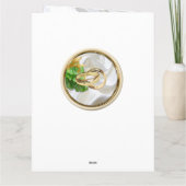 Romantische Tropische Save the Date Kaart (Achterkant)